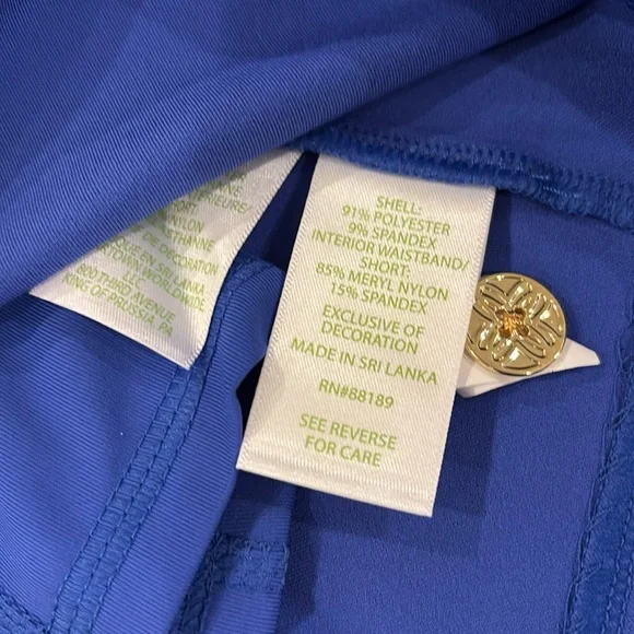 Lilly Pulitzer Kimika Skort Skirt UPF 50+ Martinique Blue Size 12 NWT - Picture 7 of 9